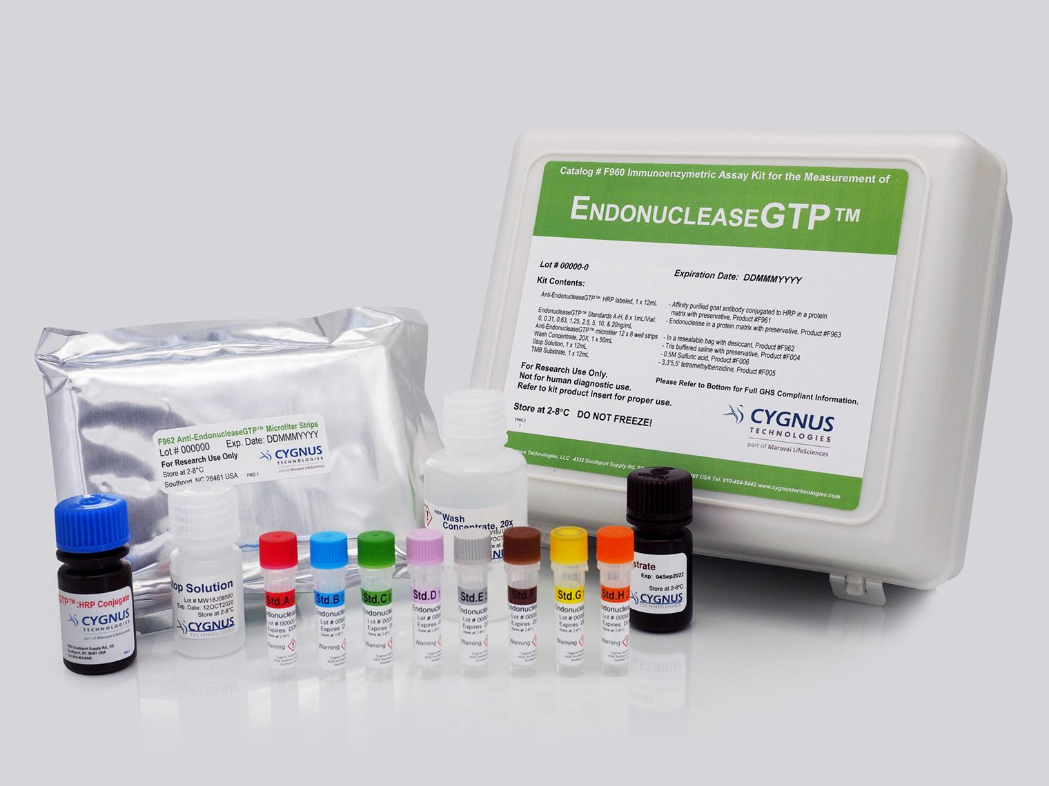 Cygnus生物制品残留检测又一利器 -EndonucleaseGTP核酸内切酶残留检测试剂盒